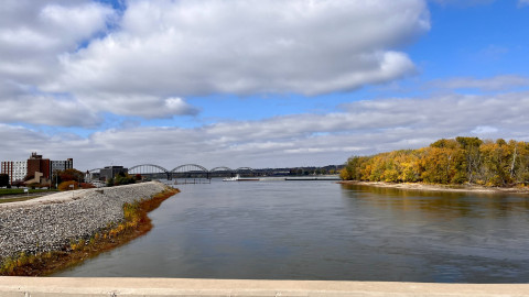 The Mississippi River in The Quad Cities