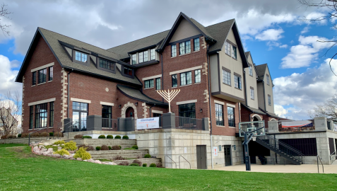 The Chabad Center for Jewish Life & Living sits near the center of the University of Illinois Urbana-Champaign campus.