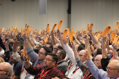 Southern Baptist Convention members, called "messengers", casting their votes on Wednesday June 12, 2024 to affirm the group's opposition to IVF.