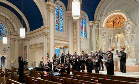 The Baroque Artists of Champaign-Urbana, BACH for short, shown during a performance at Holy Cross Catholic Church in Champaign on June 5, 2022. 