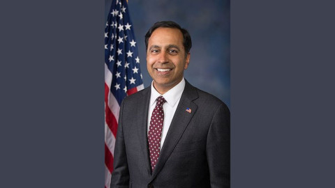 Rep. Raja Krishnamoorthi is a Democrat from Schaumburg, Illinois. He represents the 8th district, which takes in some of Chicago’s northwestern suburbs.