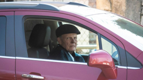 Former Speaker of the House Michael Madigan parks in the garage at his Southwest Side home, Wednesday afternoon, March 2, 2022