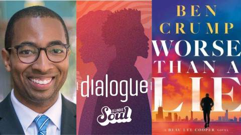 Left: Lt. Gov. candidate Christian Mitchell (D), Right: new novel by civil rights attorney Ben Crump