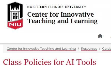 Collection of AI policies from faculty at other universities shared to assist NIU faculty develop their own policies.