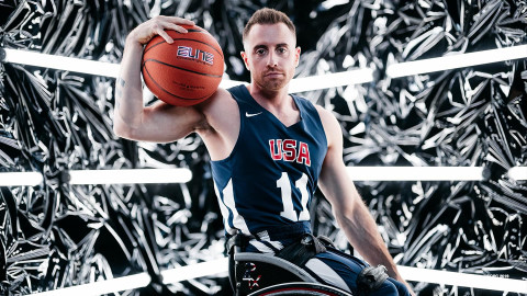 Steve Serio poses at the Team USA Tokyo 2020 Olympic shoot on November 23, 2019 in West Hollywood, California.