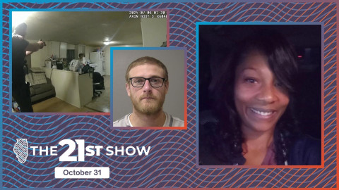 From left: police body camera footage of the deputy with Sean Grayson the night he killed Massey; Grayson in the Macon County Jail; and Sonya Massey in happier times.