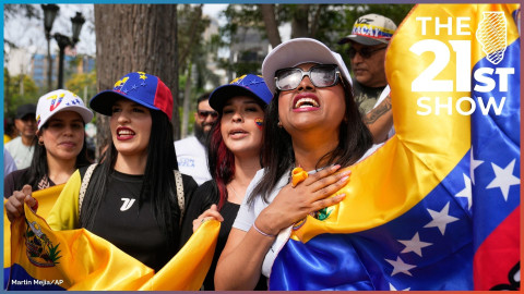 Venezuelans celebrate after President Donald Trump announced that President Nicolas Maduro had been captured and flown out of Venezuela, in Lima, Peru, Jan. 3, 2026.