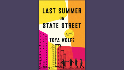 A book cover with bright yellow, orange and magenta colors. The cover reads 