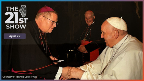 Bishop Louis Tylka and Pope Francis
