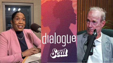 Left: US Senate Candidate Juliana Stratton (D), Right: US Senate Candidate Don Tracy (R)