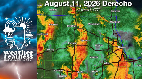 A powerful derecho produced widespread wind damage and tornadoes across northern Illinois and northwest Indiana.