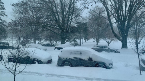 Champaign-Urbana was one of many towns across the country under a winter storm warning. According to the National Weather Service, the cities have received seven inches of snow so far with more in the forecast.