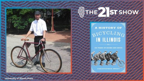 Christopher Sweet (left) is the author of "A History of Bicycling in Illinois: 160 Years of Booms and Busts".