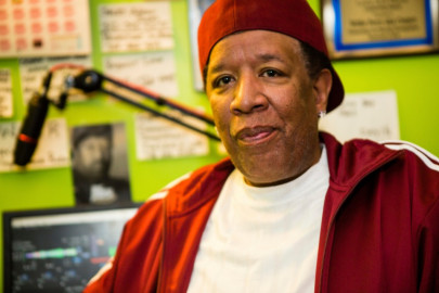 Willie Perry, more famously known as DJ Casper, is photographed in his studio in Chicago in 2019. Perry died in August 2023 after battling cancer.