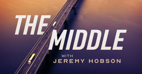the middle with jeremy hobson text over bridge