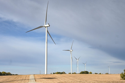 Wind turbines near Burlington Junction in northwest Missouri, on Oct. 15, 2022. Local governments throughout the Midwest and Great Plains have moved to restrict such projects in recent years.