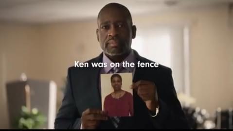 Screenshot of Danville pastor Ken McCray in a new PSA to urge people in Illinois to get vaccinated.