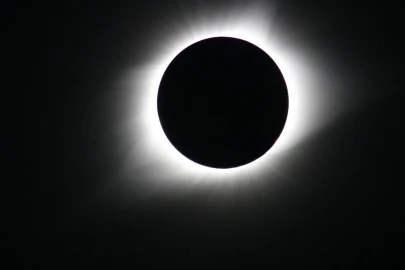 A view of the Aug. 21, 2017, total solar eclipse from Madras, Oregon.