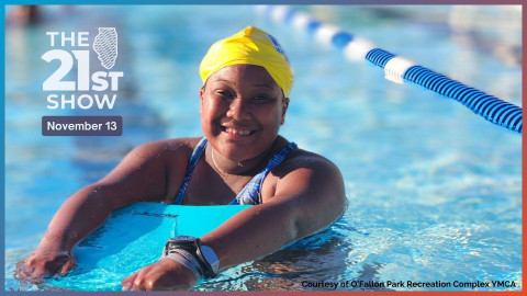 Kennedie Boyd is part of all-Black swim teach for children and teenagers at the O’Fallon Park Recreation Complex YMCA in St. Louis.