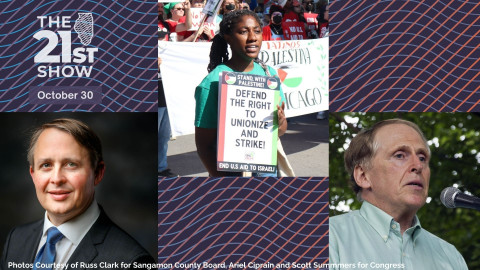 Third-party candidates running for various public offices in Illinois, left to right: Russ Clark, Chibu Asonye, and Scott Summers