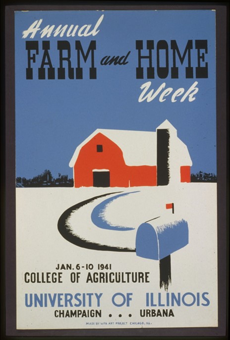 Annual Farm and Home Week poster from 1941