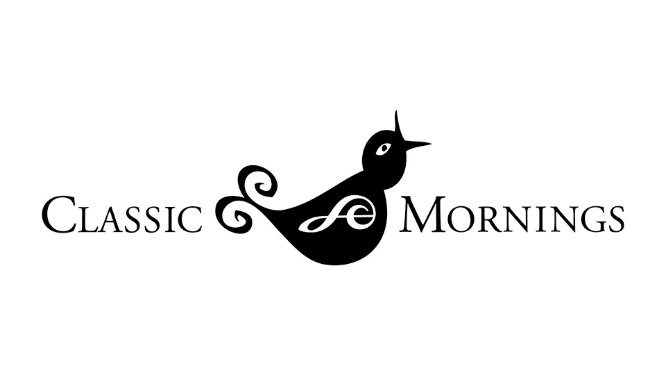 Classic Mornings set with a stylized bird